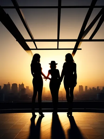 AI-generated femdom image