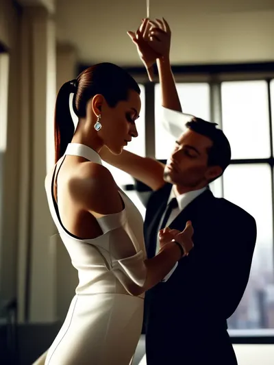 AI-generated femdom image