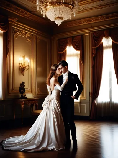 AI-generated femdom image