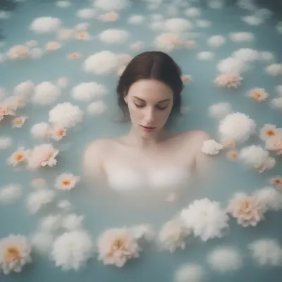 Milk bath fine art photography