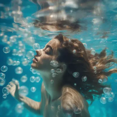 Underwater portrait photography