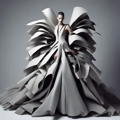 Avant-garde haute couture photography