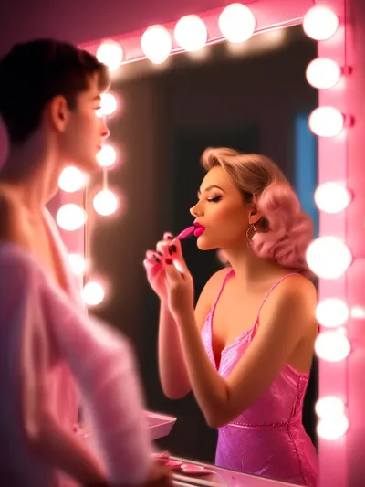 AI-generated sissy image