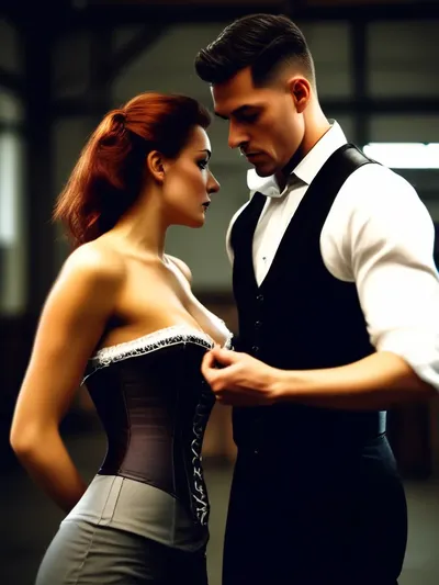 AI-generated sissy image