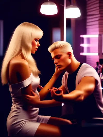 AI-generated sissy image