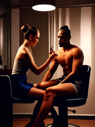 AI-generated sissy image