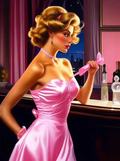 AI-generated sissy image