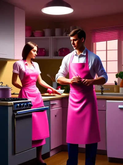 AI-generated sissy image